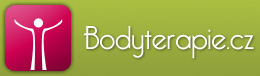 Logo Bodyterapie.cz - panáček s roztaženýma rukama s nápisem Bodyterapie.cz